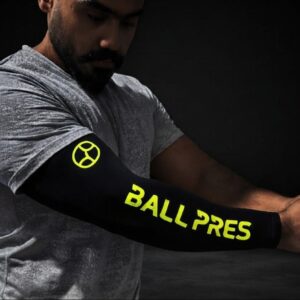 مشد اليد الرياضي للبادل من BALL PRES - ( قطعتين ) الاسود الملكي لقوة تحكم مطلقة واداء بارد ( تبريد )